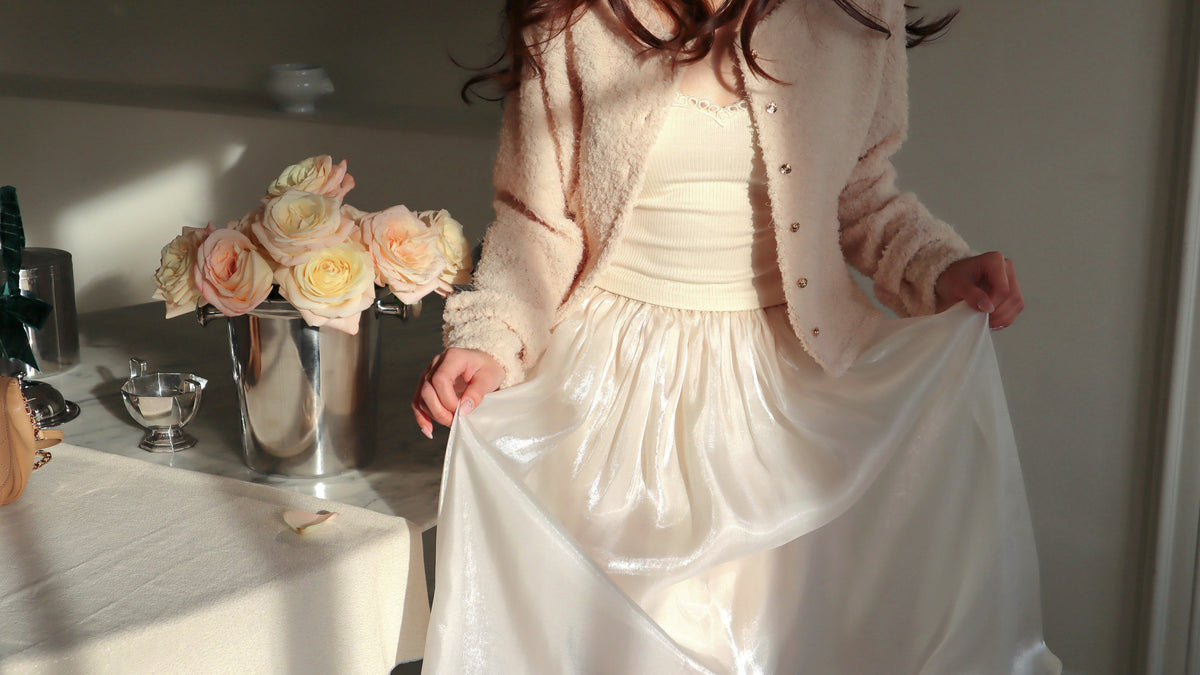 < M A D E > Goodnight Dear Pearly Skirt