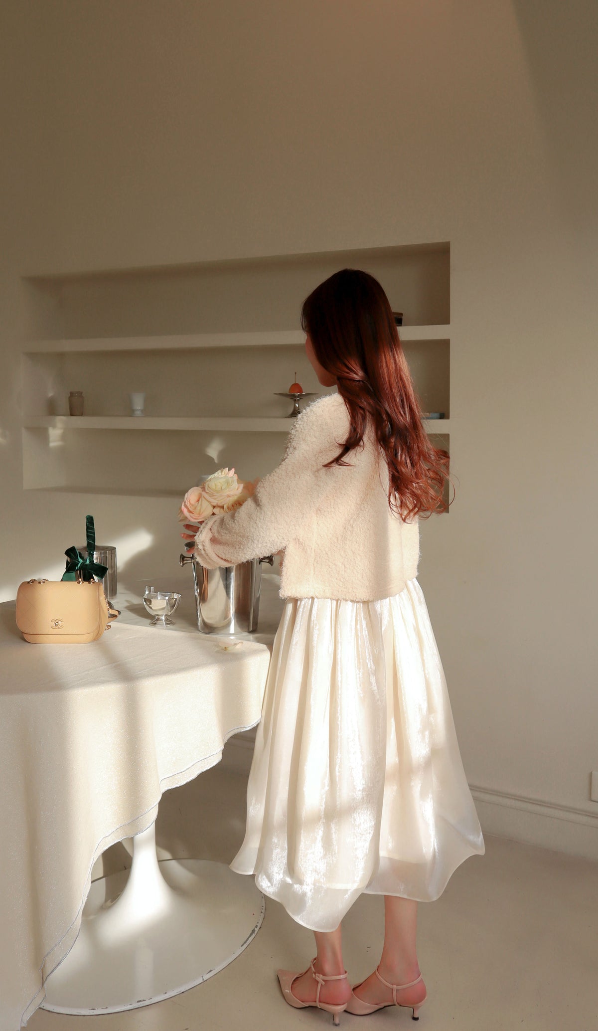 < M A D E > Goodnight Dear Pearly Skirt