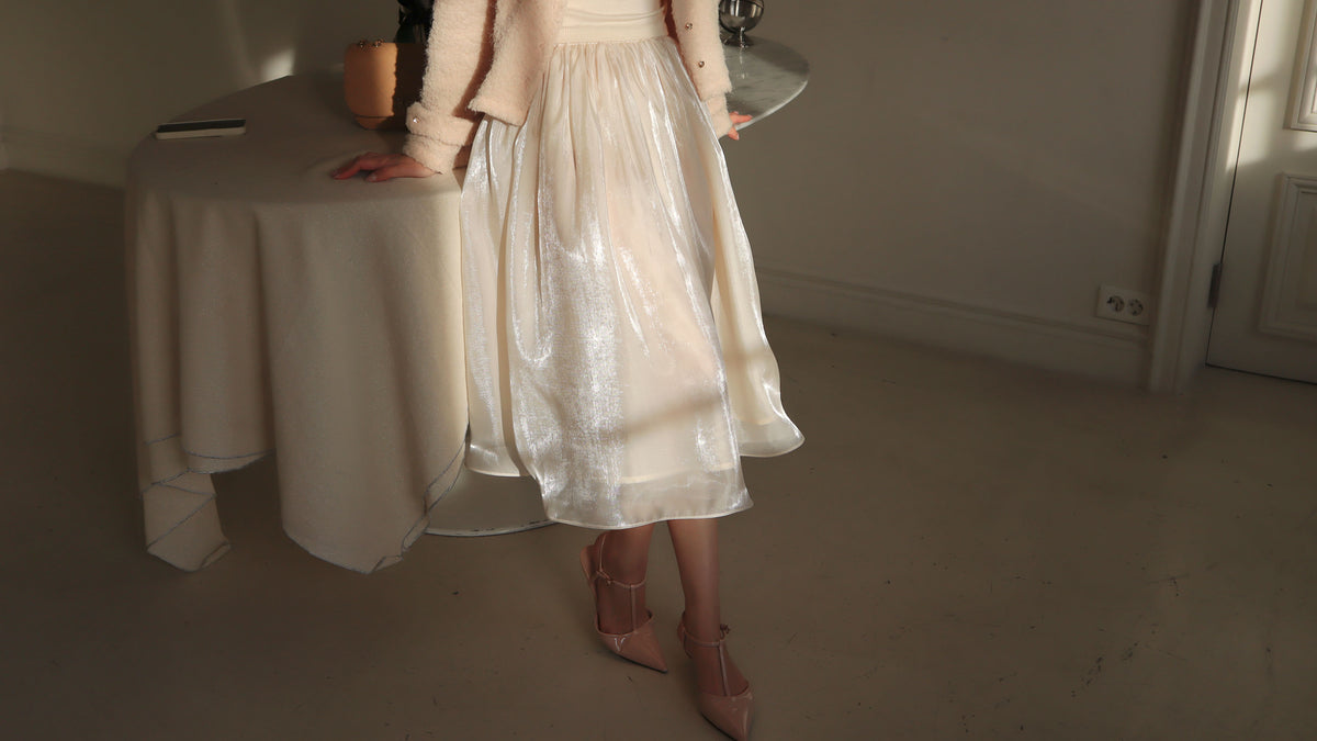 < M A D E > Goodnight Dear Pearly Skirt