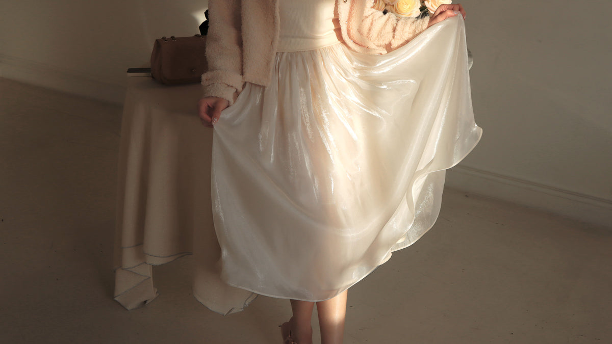 < M A D E > Goodnight Dear Pearly Skirt