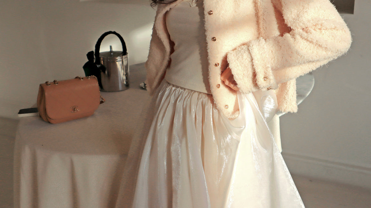 < M A D E > Goodnight Dear Pearly Skirt