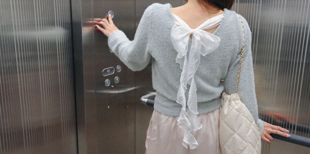 < M A D E > Ribbon Waves Marsh Top