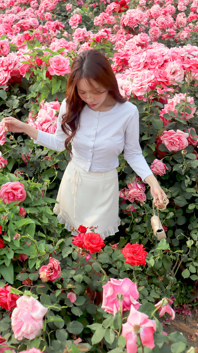< M A D E > Coast Dotted Jacquard Mini Skirt