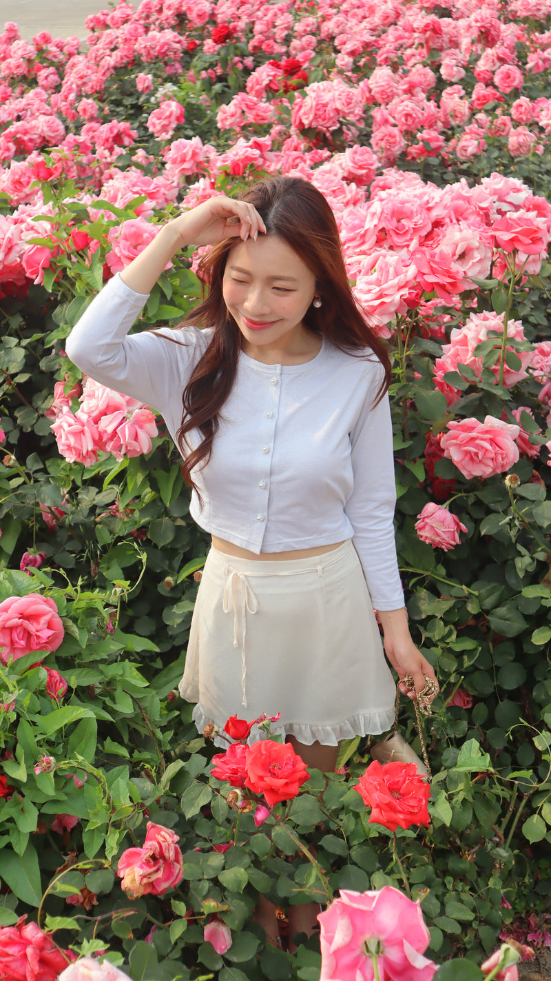 < M A D E > Coast Dotted Jacquard Mini Skirt