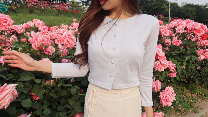 < M A D E > Luxe Glitter Cardigan Top