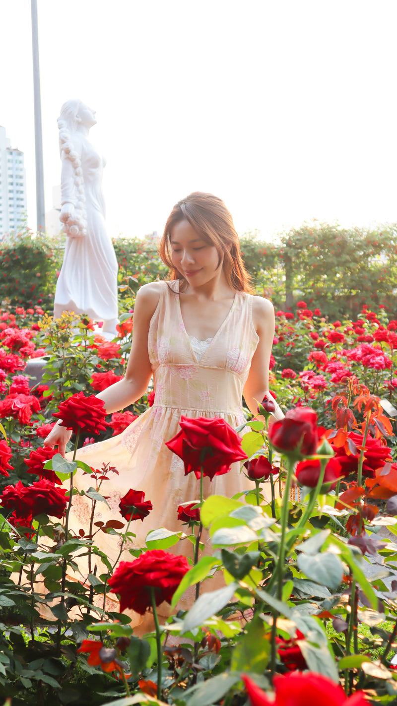 < M A D E > The Hydrangea Garden Dress