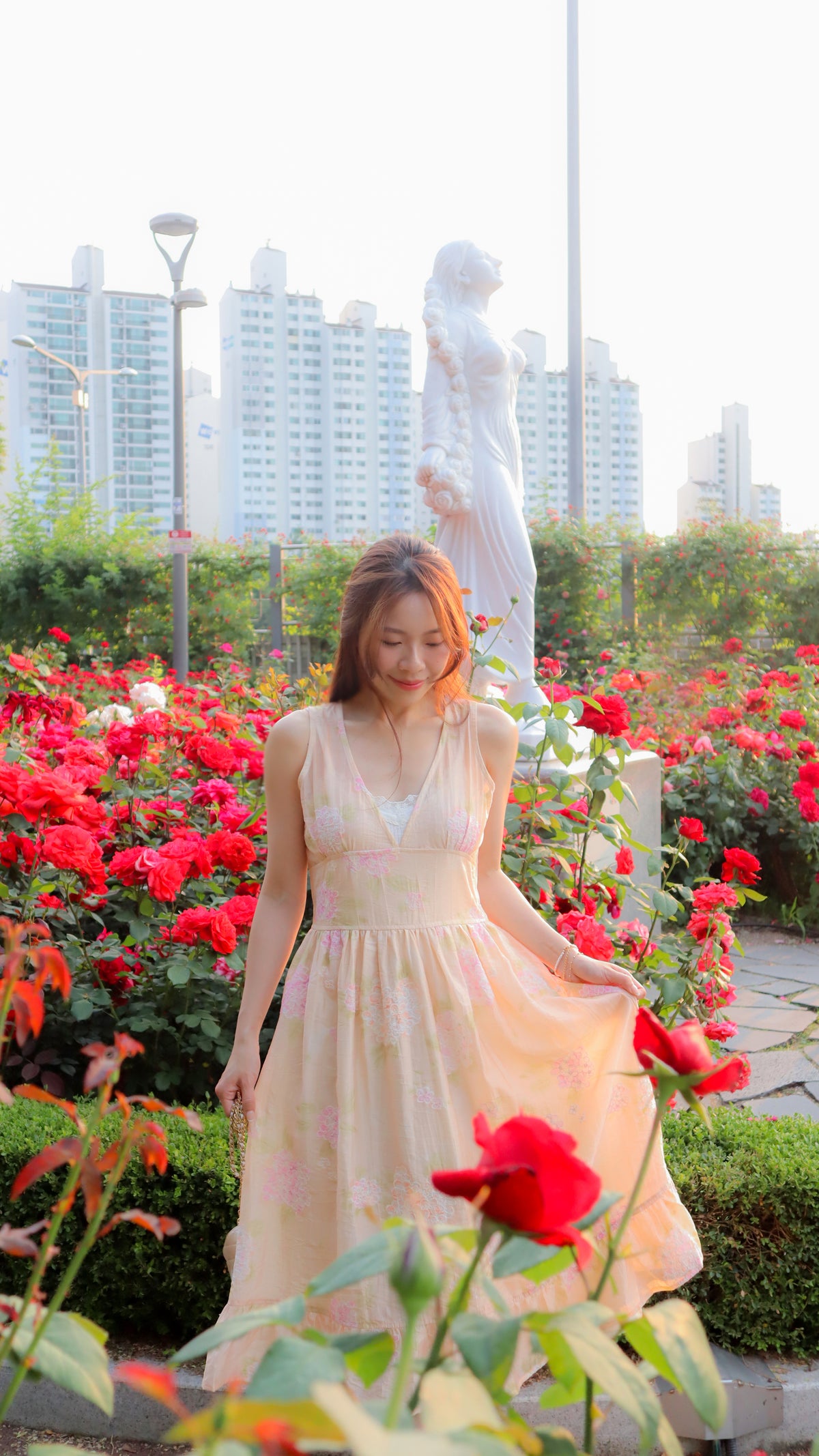 < M A D E > The Hydrangea Garden Dress