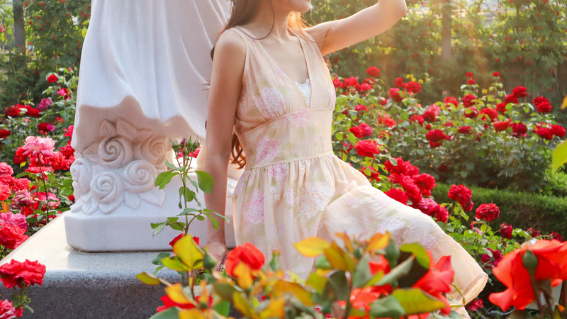 < M A D E > The Hydrangea Garden Dress