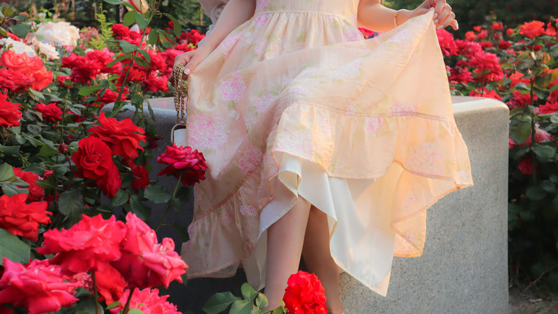 < M A D E > The Hydrangea Garden Dress