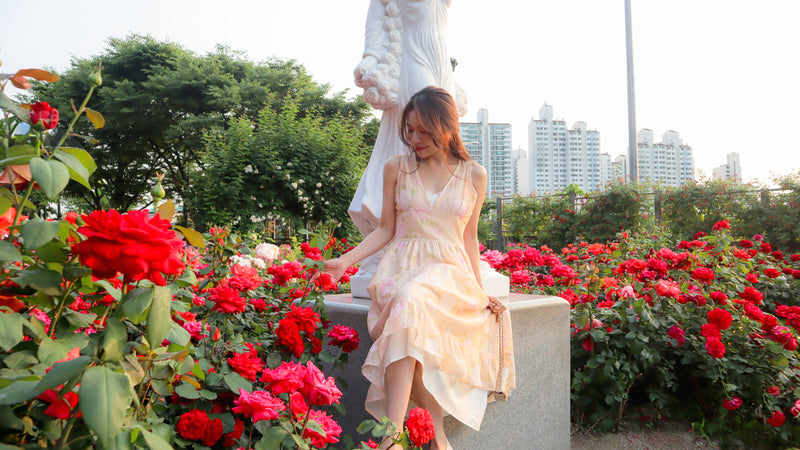 < M A D E > The Hydrangea Garden Dress