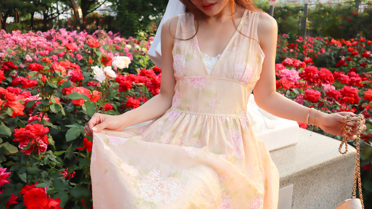 < M A D E > The Hydrangea Garden Dress