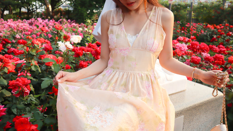 < M A D E > The Hydrangea Garden Dress