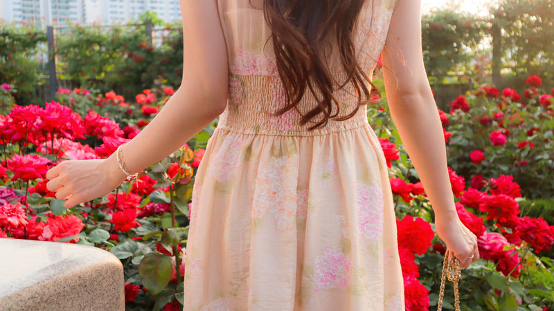 < M A D E > The Hydrangea Garden Dress