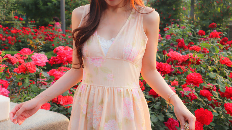 < M A D E > The Hydrangea Garden Dress