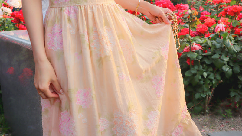 < M A D E > The Hydrangea Garden Dress