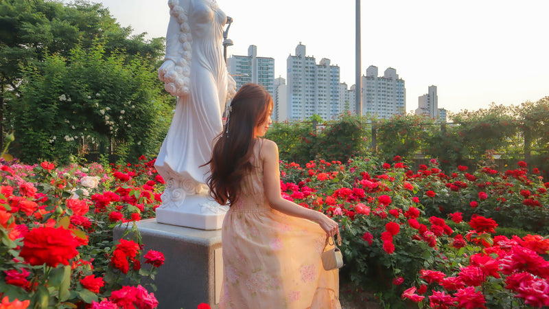 < M A D E > The Hydrangea Garden Dress