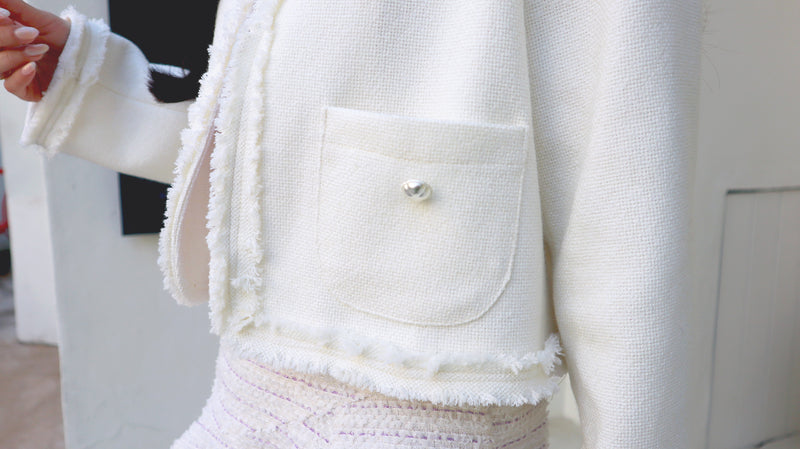 Soft Yogurt Tweed Jacket