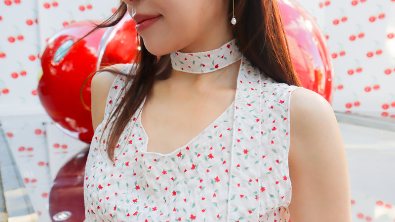 < M A D E > Cherry Rosie Bubble Blouse