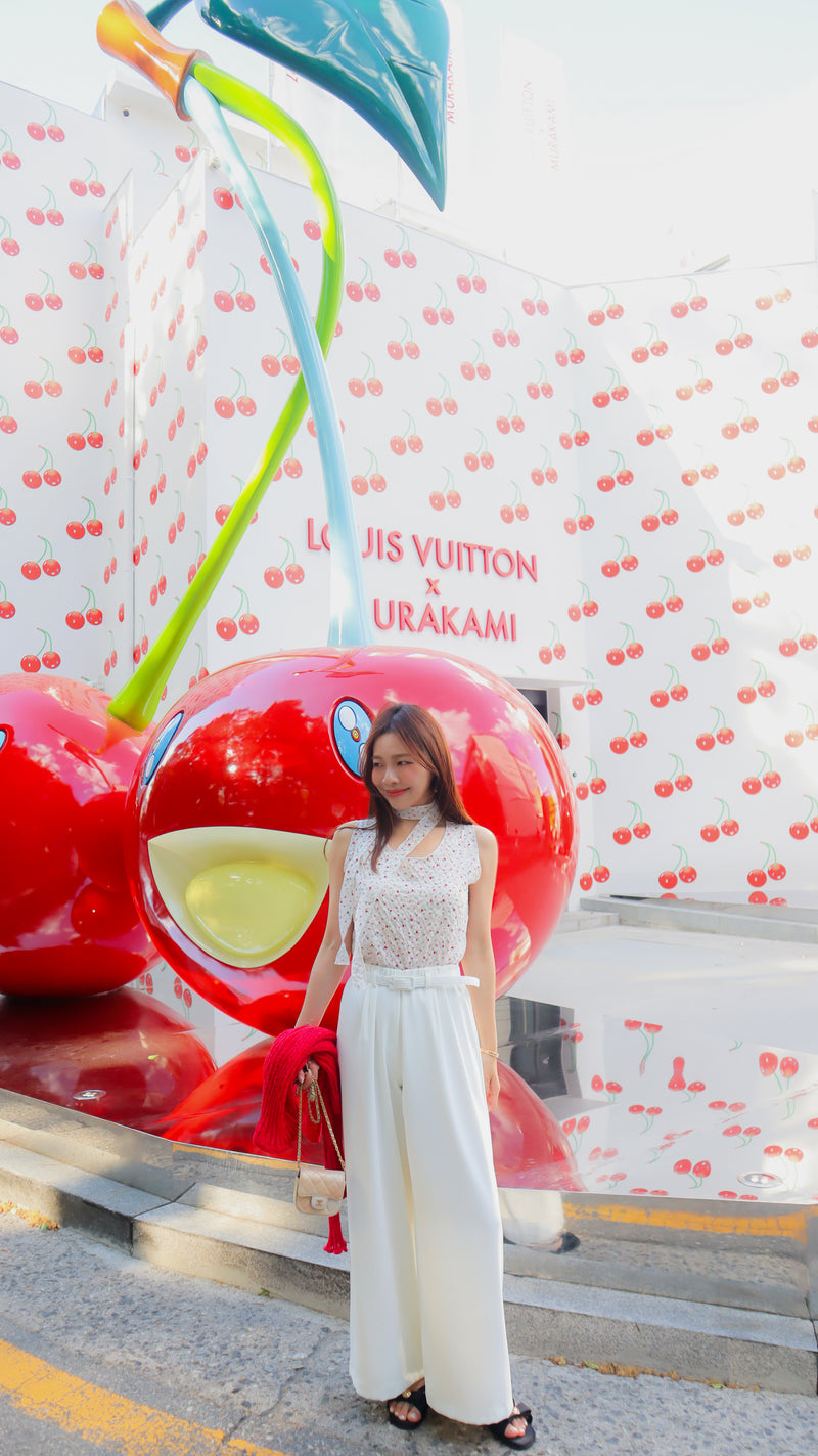 < M A D E > Cherry Rosie Bubble Blouse
