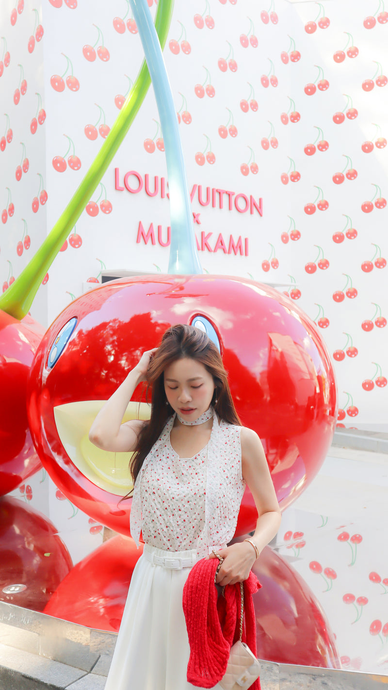 < M A D E > Cherry Rosie Bubble Blouse