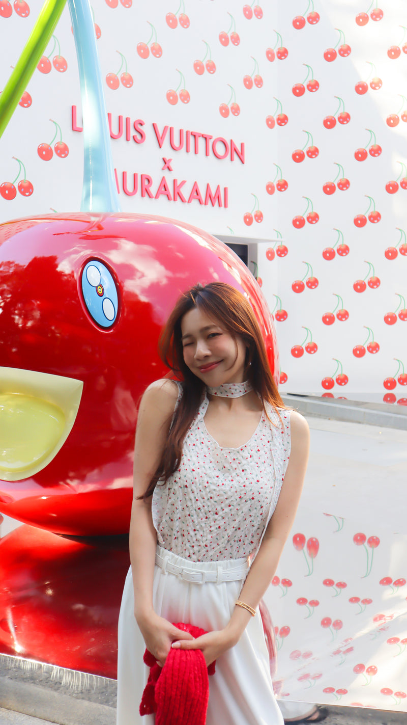< M A D E > Cherry Rosie Bubble Blouse