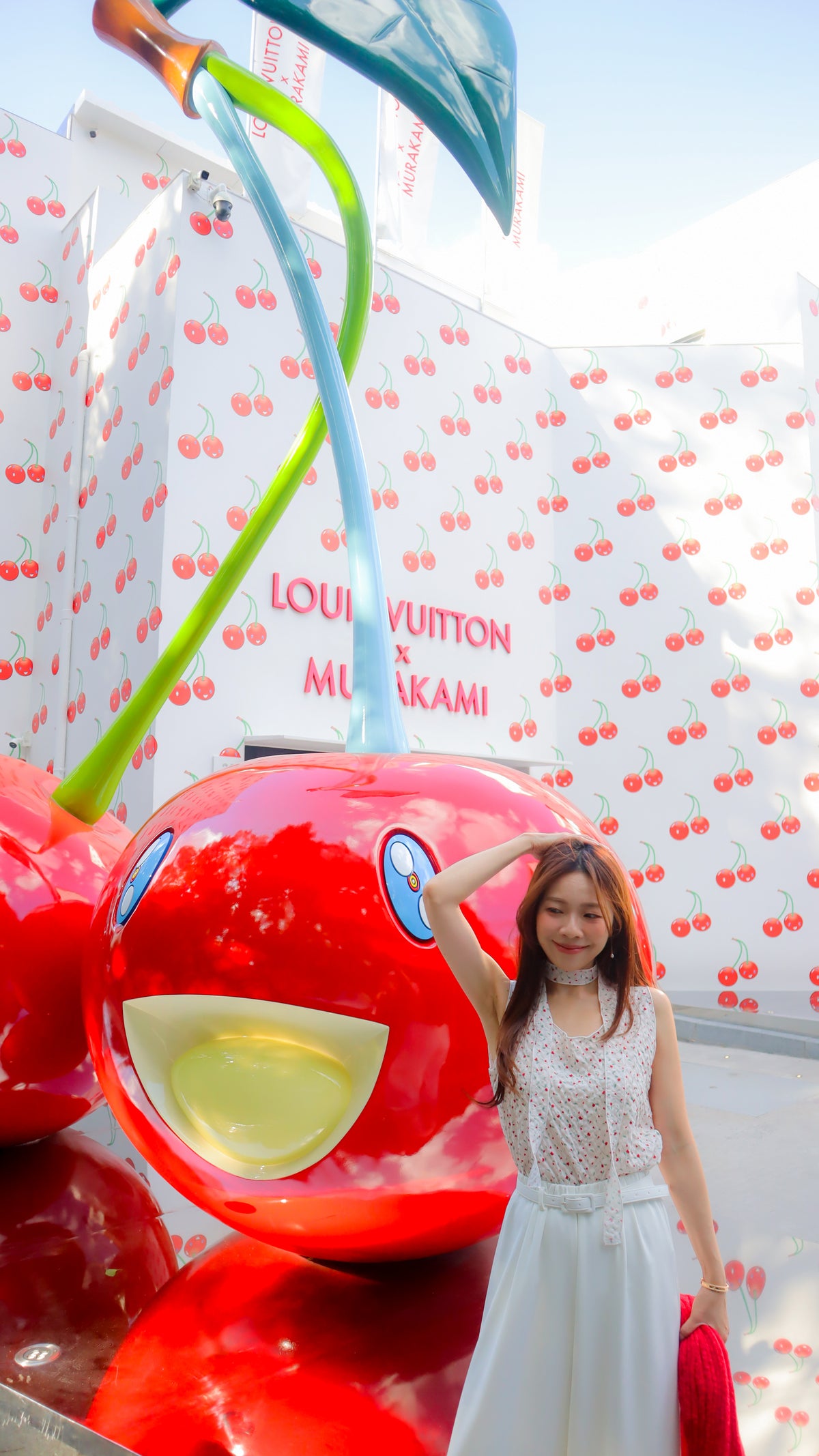 < M A D E > Cherry Rosie Bubble Blouse