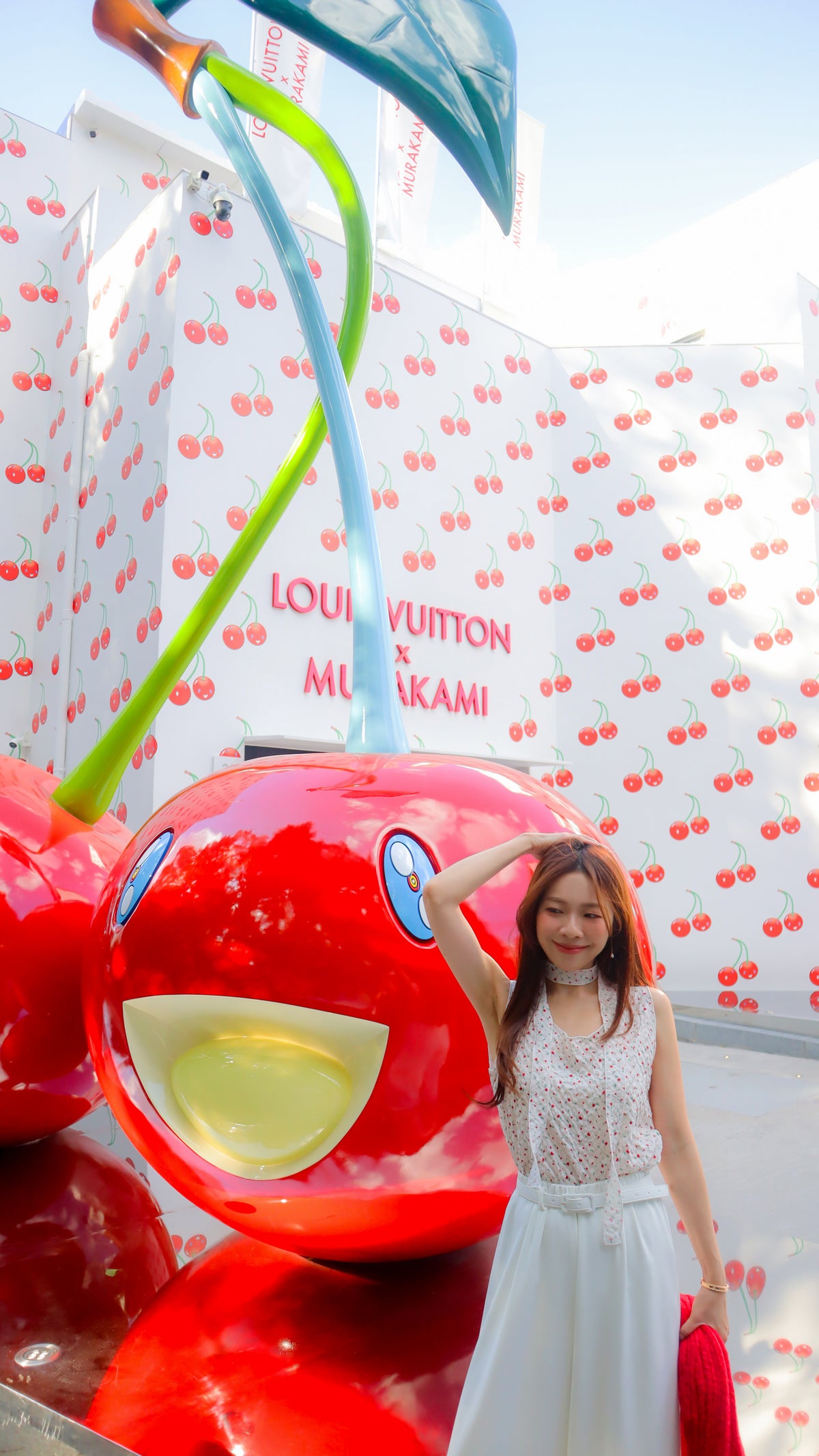 < M A D E > Cherry Rosie Bubble Blouse