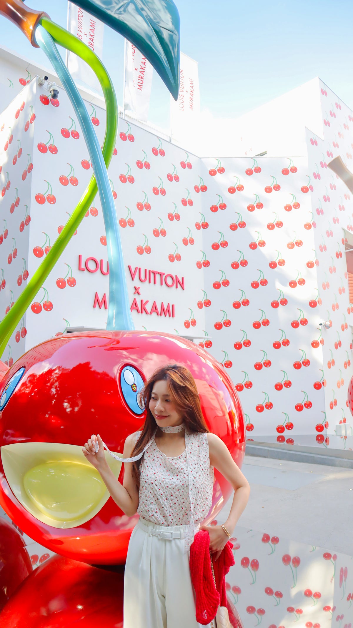 < M A D E > Cherry Rosie Bubble Blouse