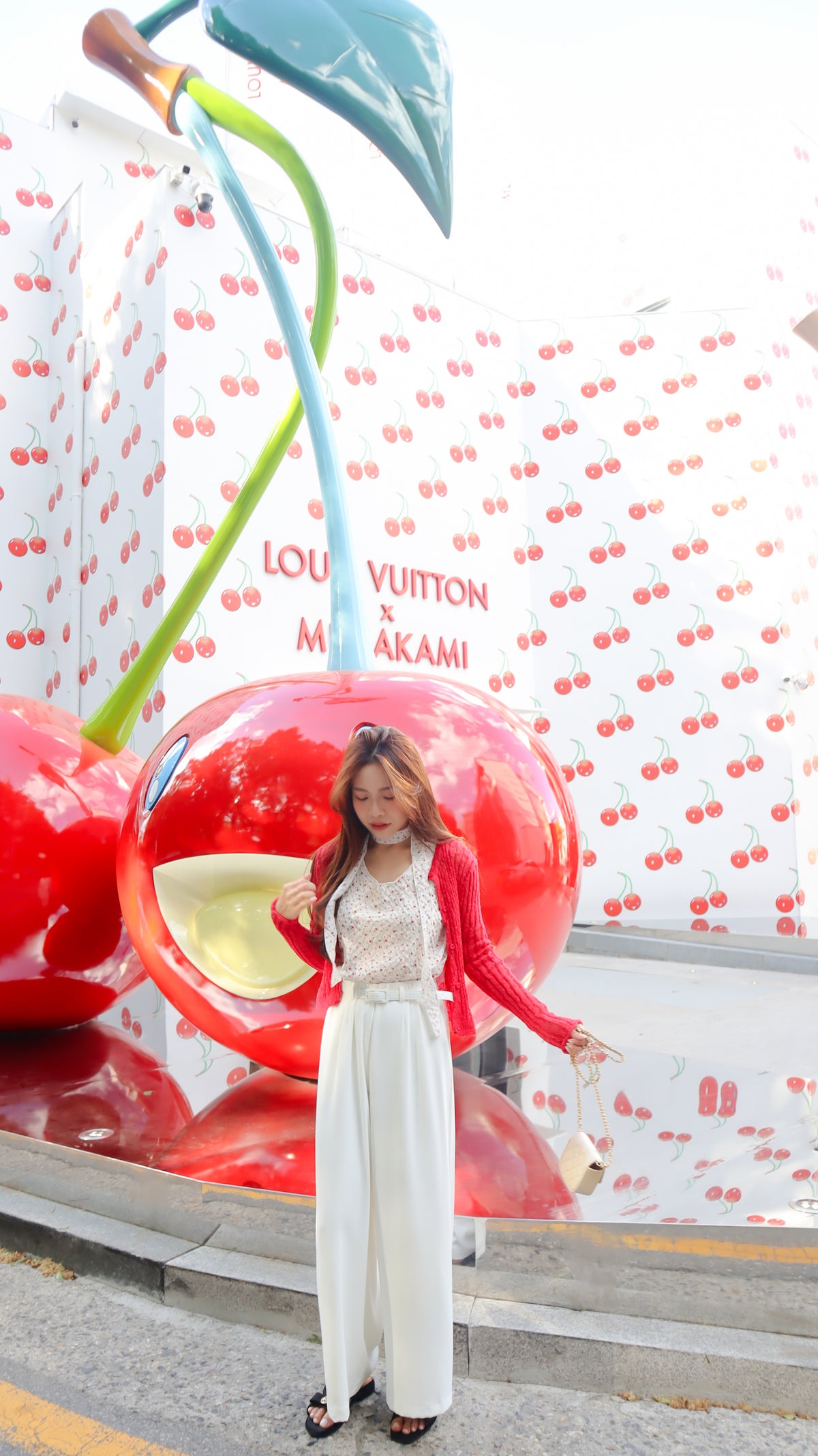 < M A D E > Cherry Rosie Bubble Blouse