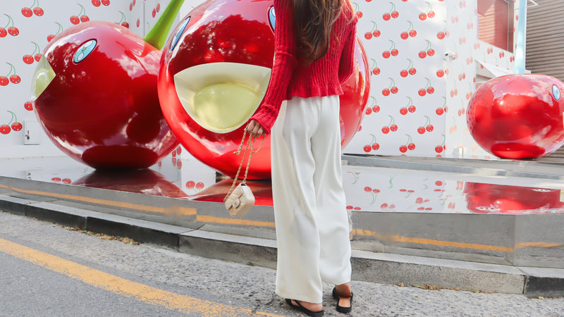< M A D E > Noble Flare White Slacks