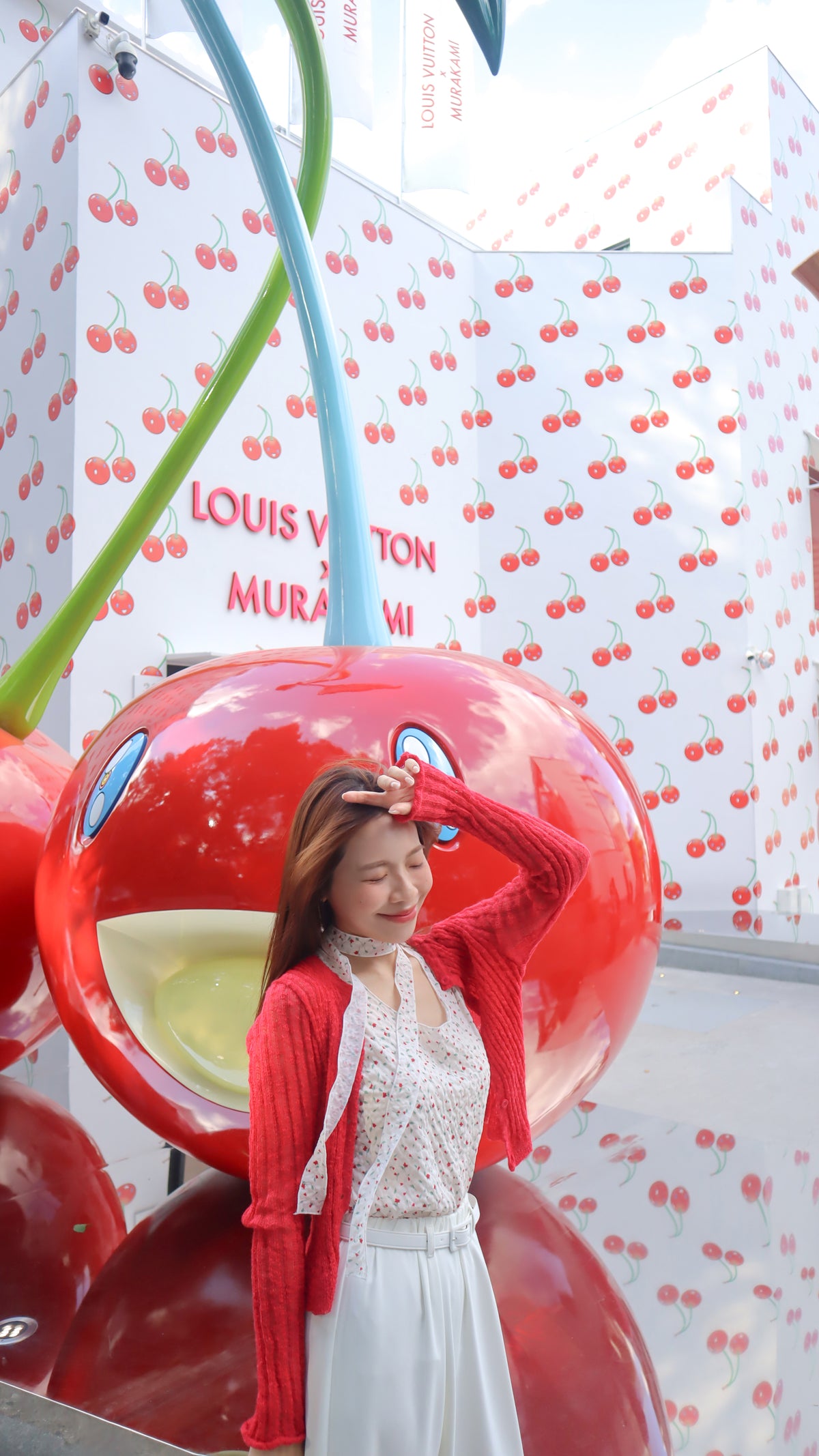 < M A D E > Cherry Rosie Bubble Blouse