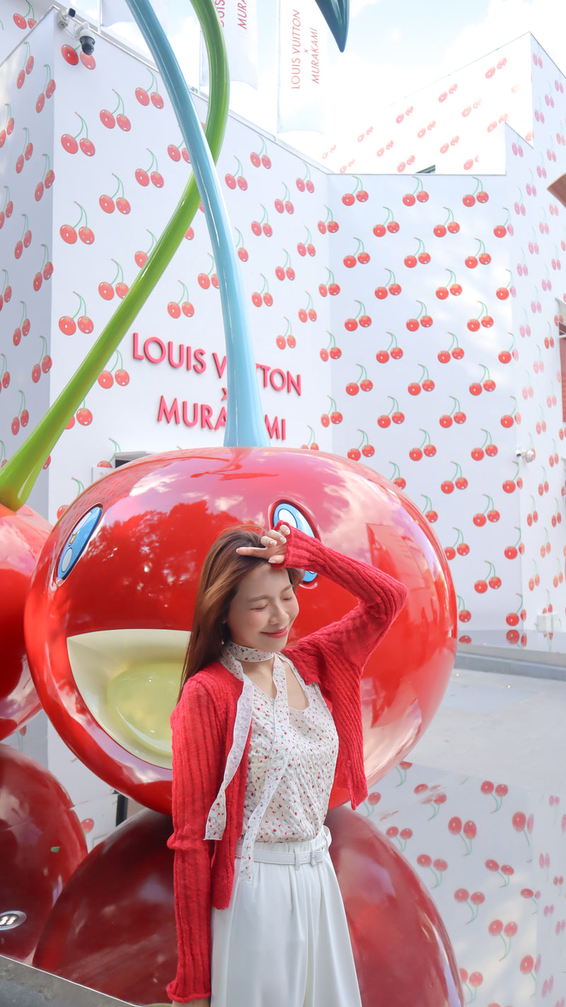 < M A D E > Cherry Rosie Bubble Blouse