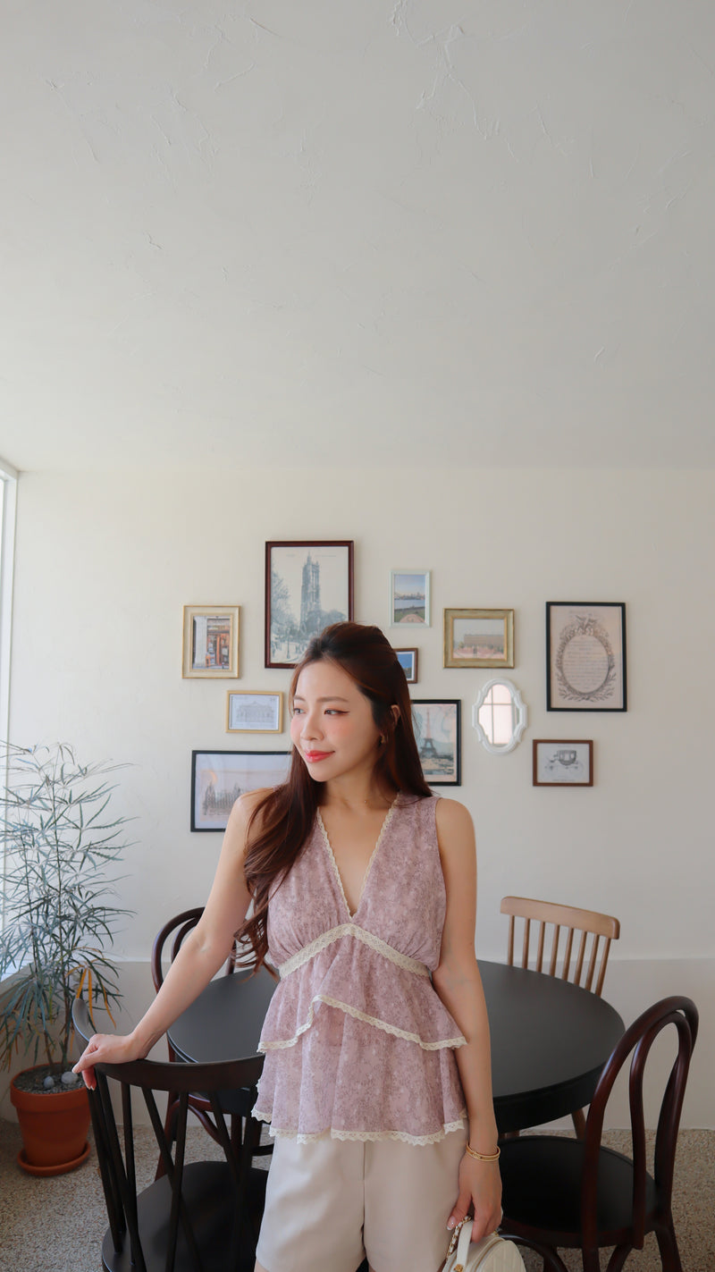 < M A D E > The Plum Evening Top