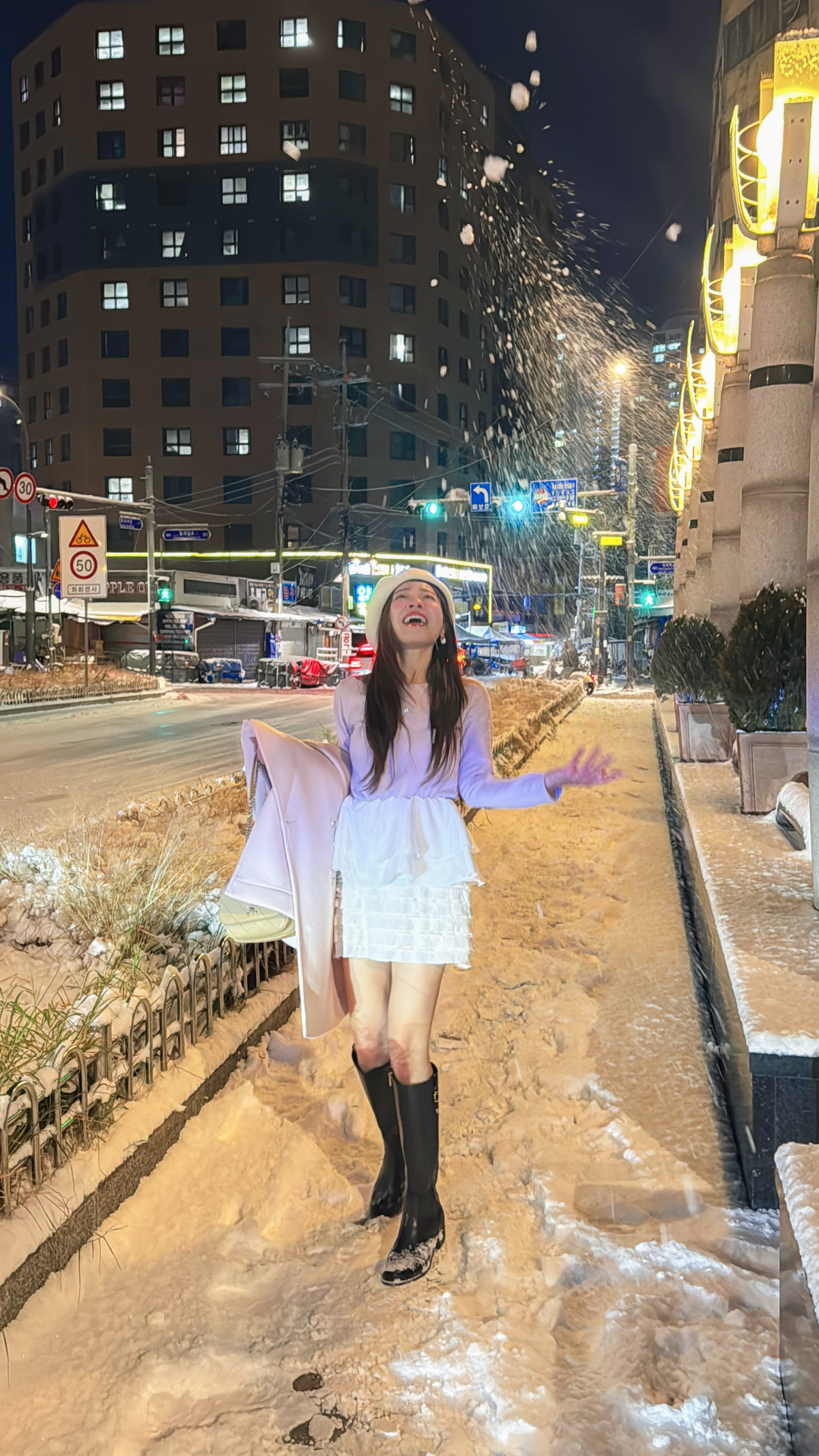 < M A D E > Snowfield Patched Top