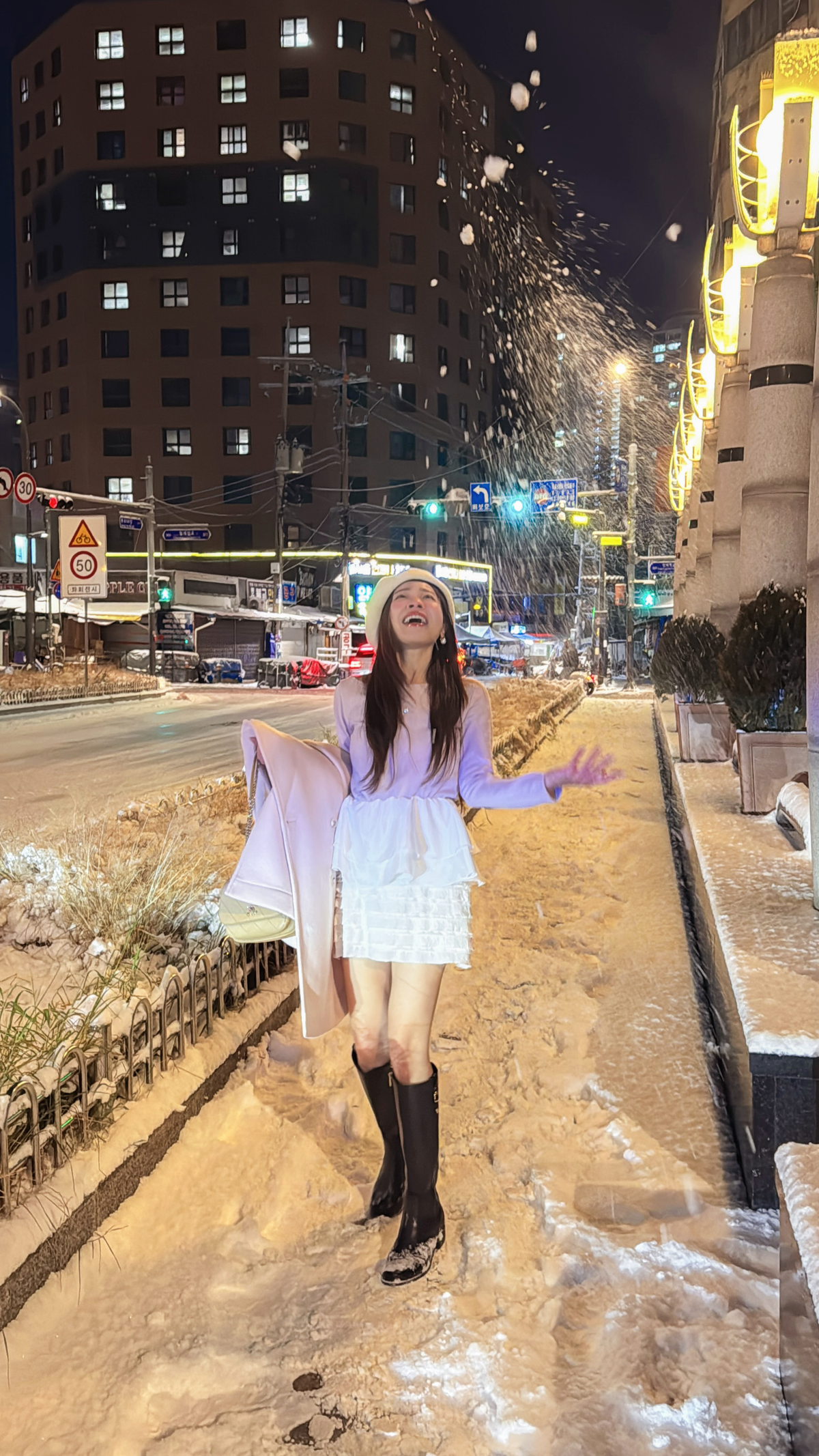 < M A D E > Snowfield Patched Top