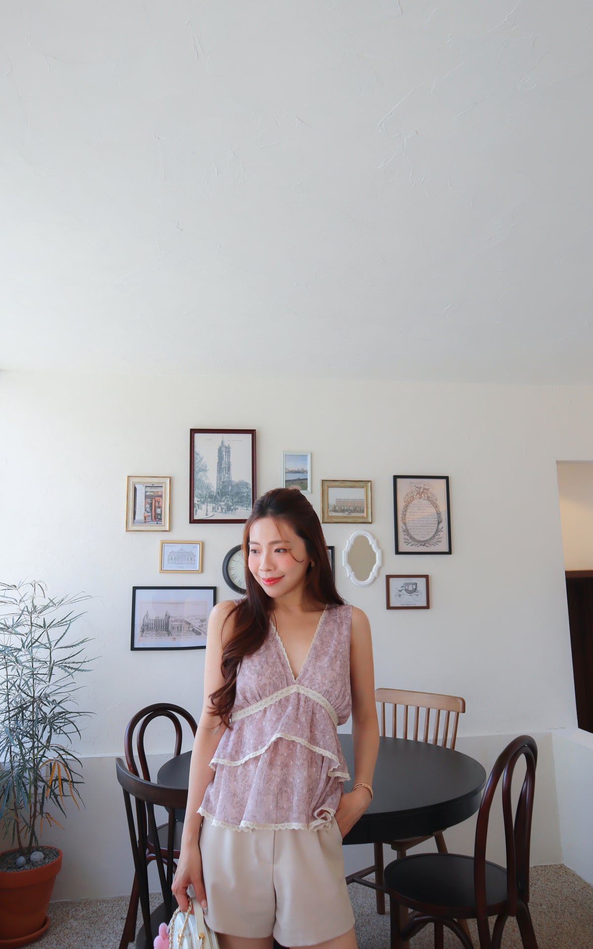 < M A D E > The Plum Evening Top