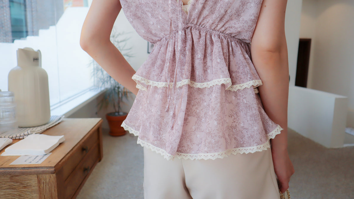< M A D E > The Plum Evening Top