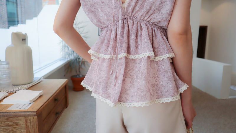 < M A D E > The Plum Evening Top