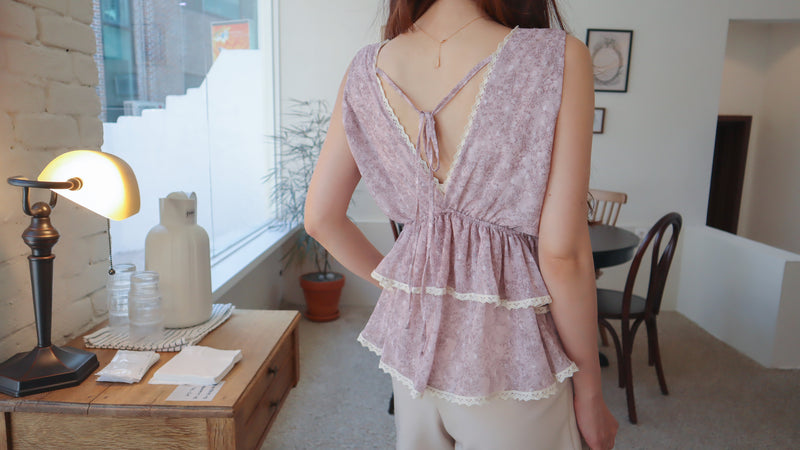 < M A D E > The Plum Evening Top