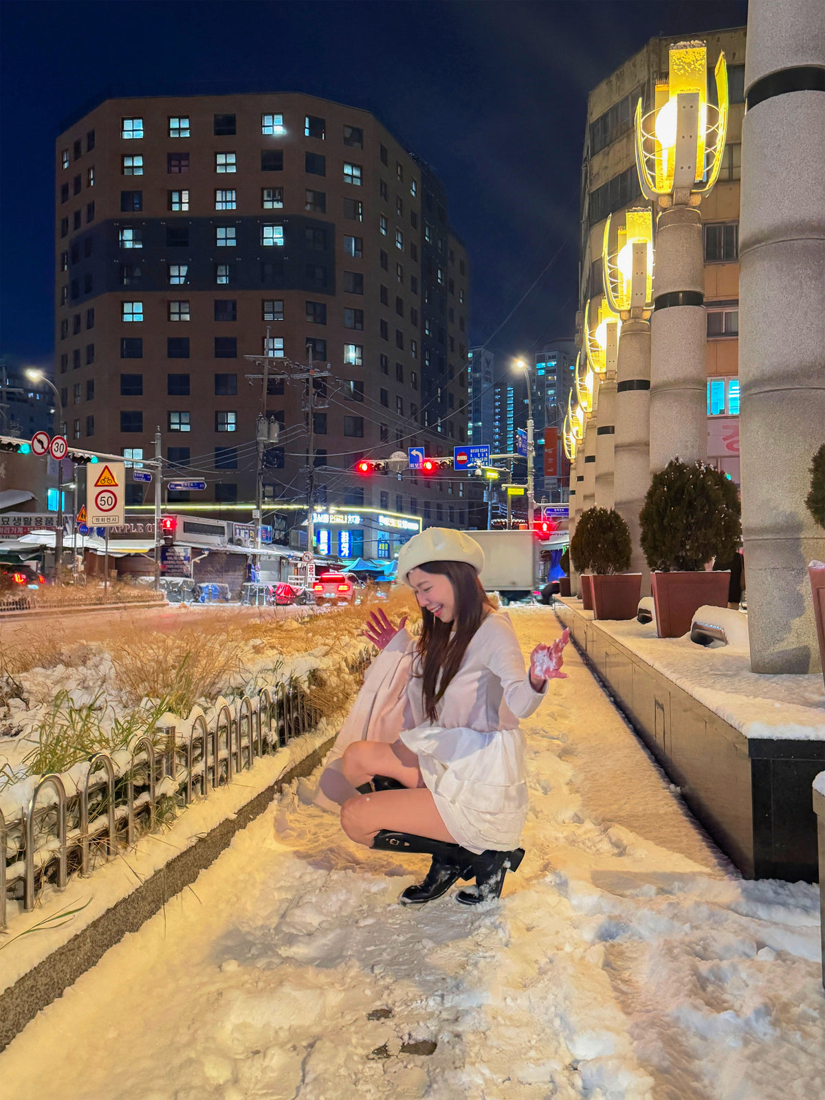 < M A D E > Snowfield Patched Top