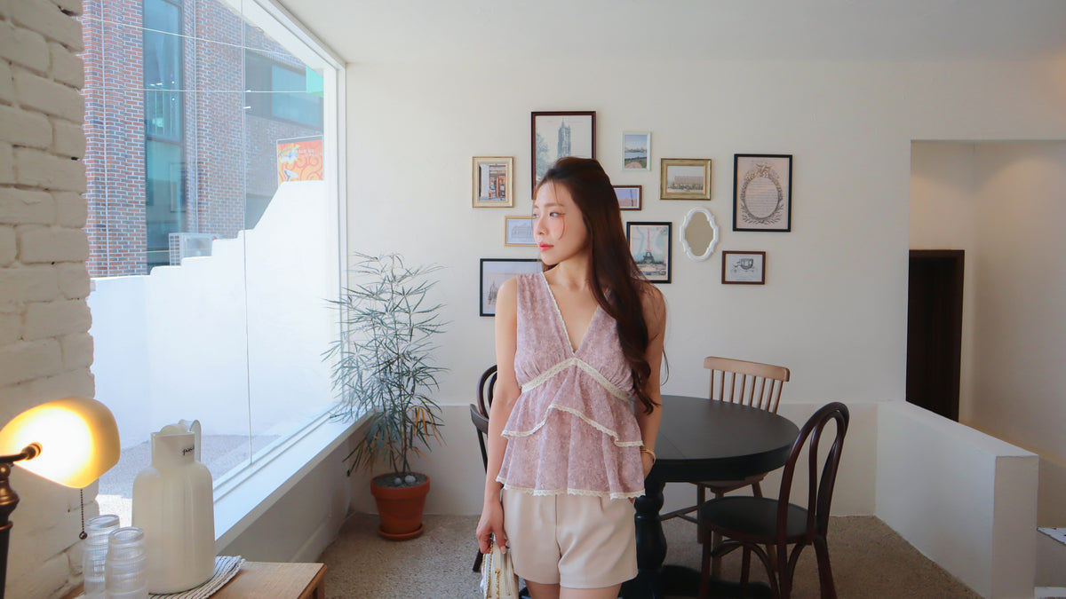 < M A D E > The Plum Evening Top