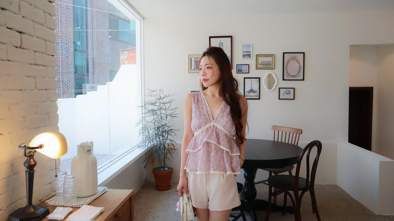 < M A D E > The Plum Evening Top
