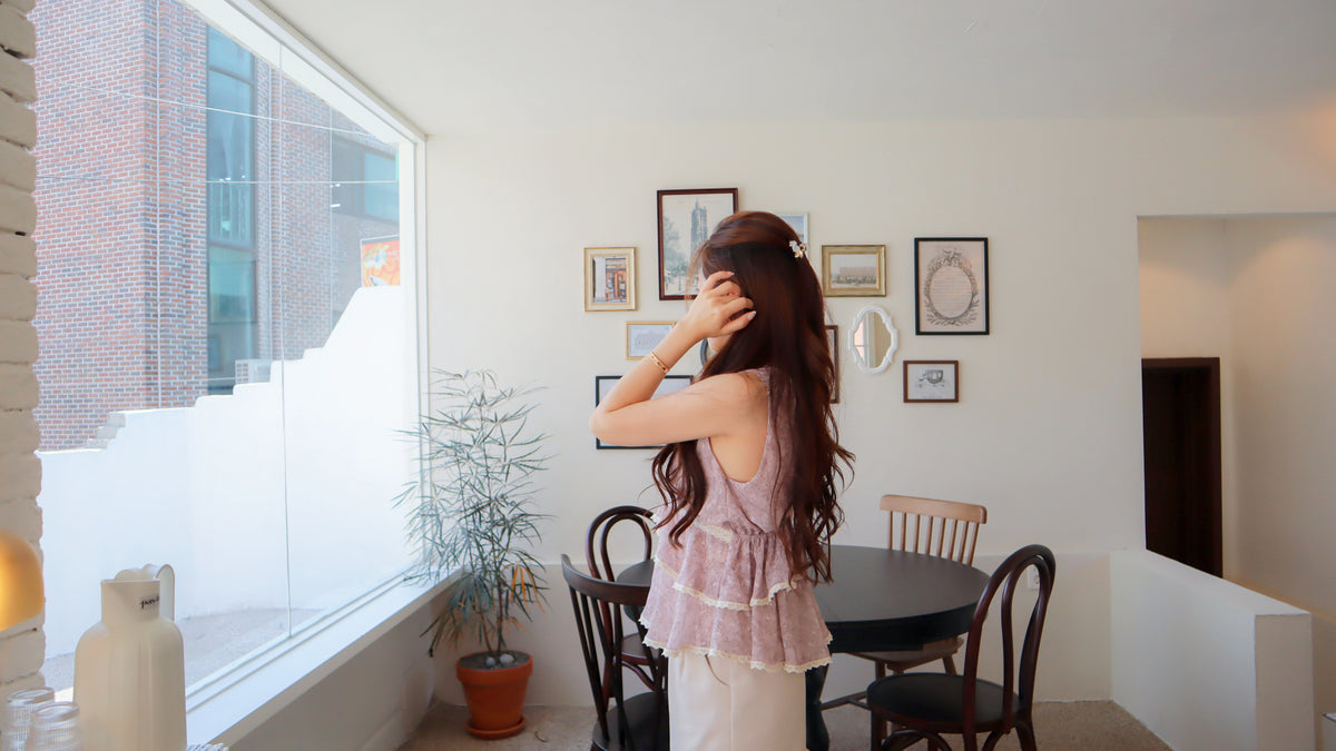 < M A D E > The Plum Evening Top
