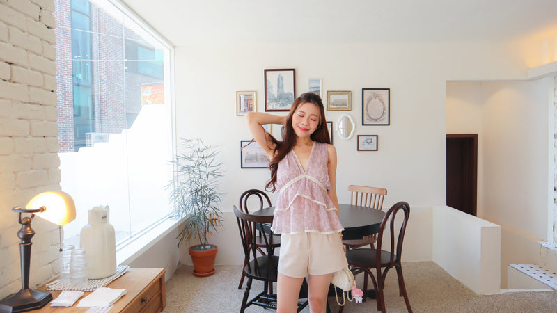 < M A D E > The Plum Evening Top