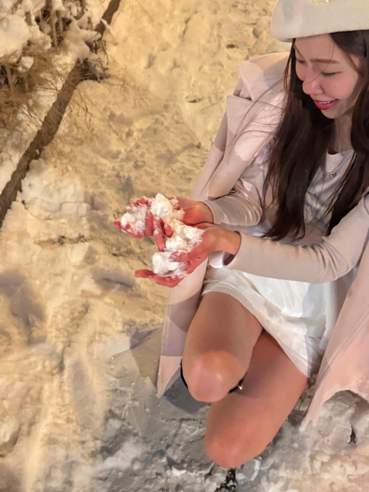 < M A D E > Snowfield Patched Top