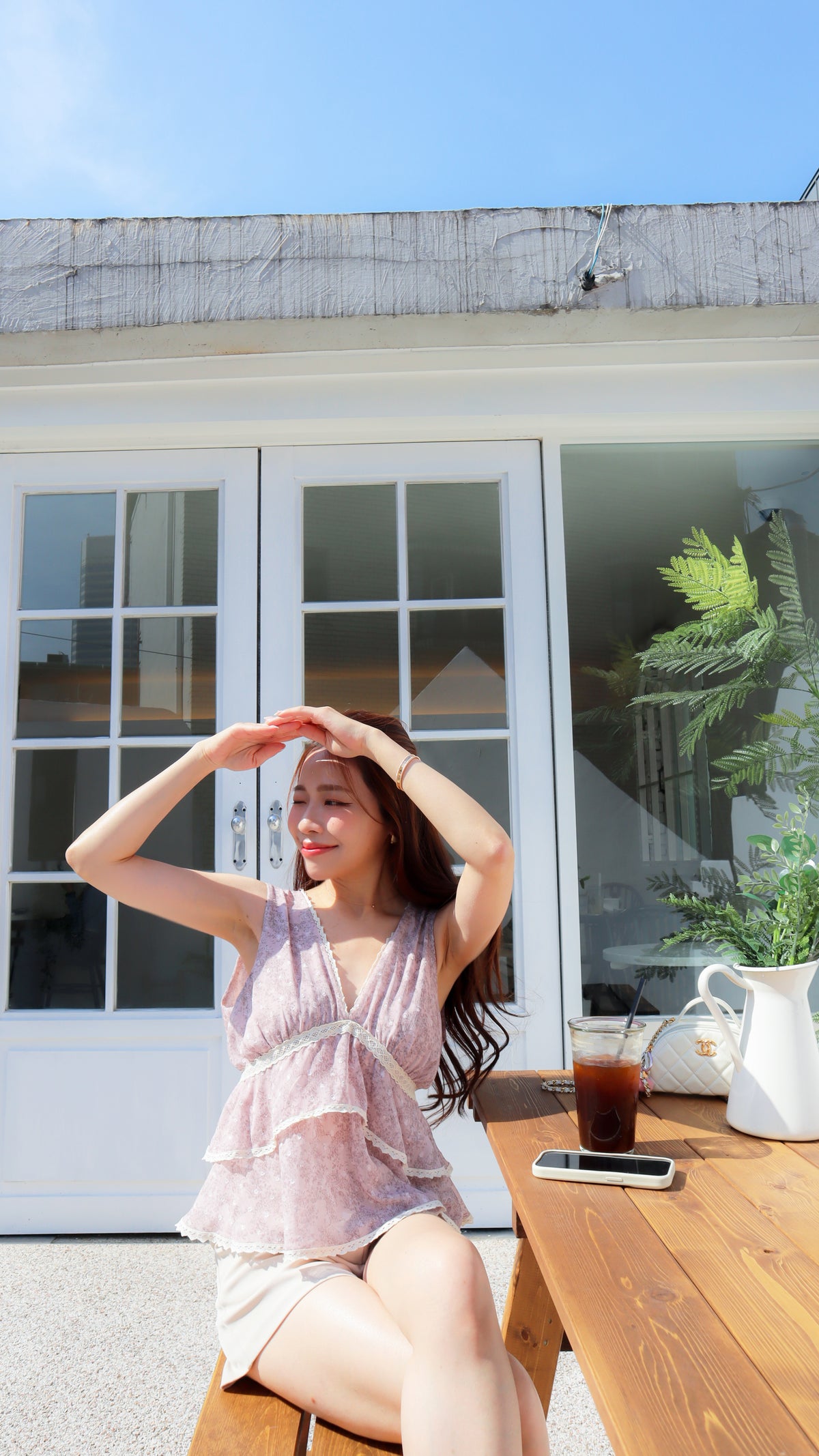 < M A D E > The Plum Evening Top