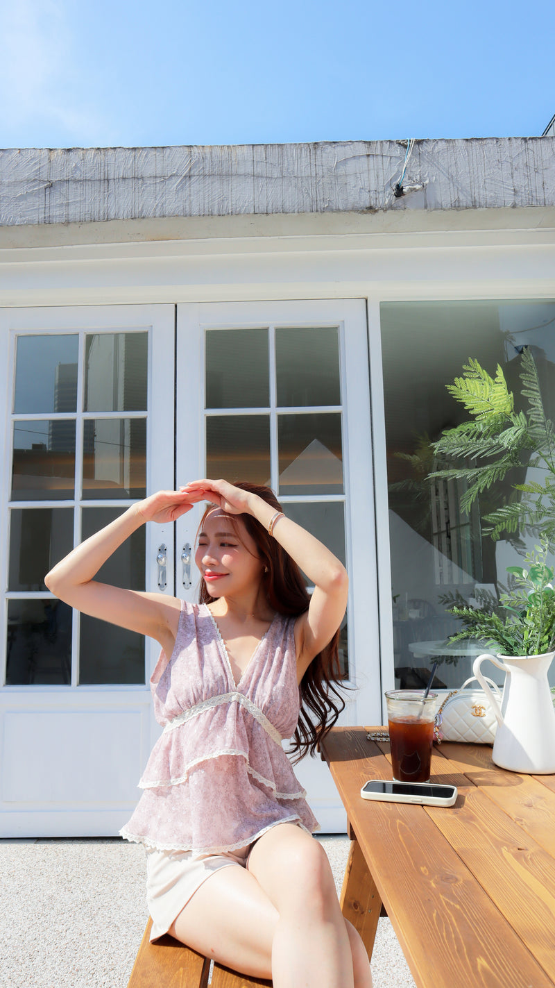 < M A D E > The Plum Evening Top