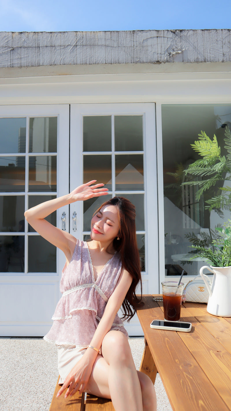< M A D E > The Plum Evening Top