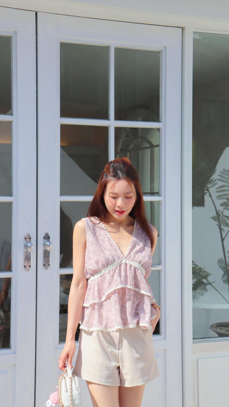 < M A D E > The Plum Evening Top