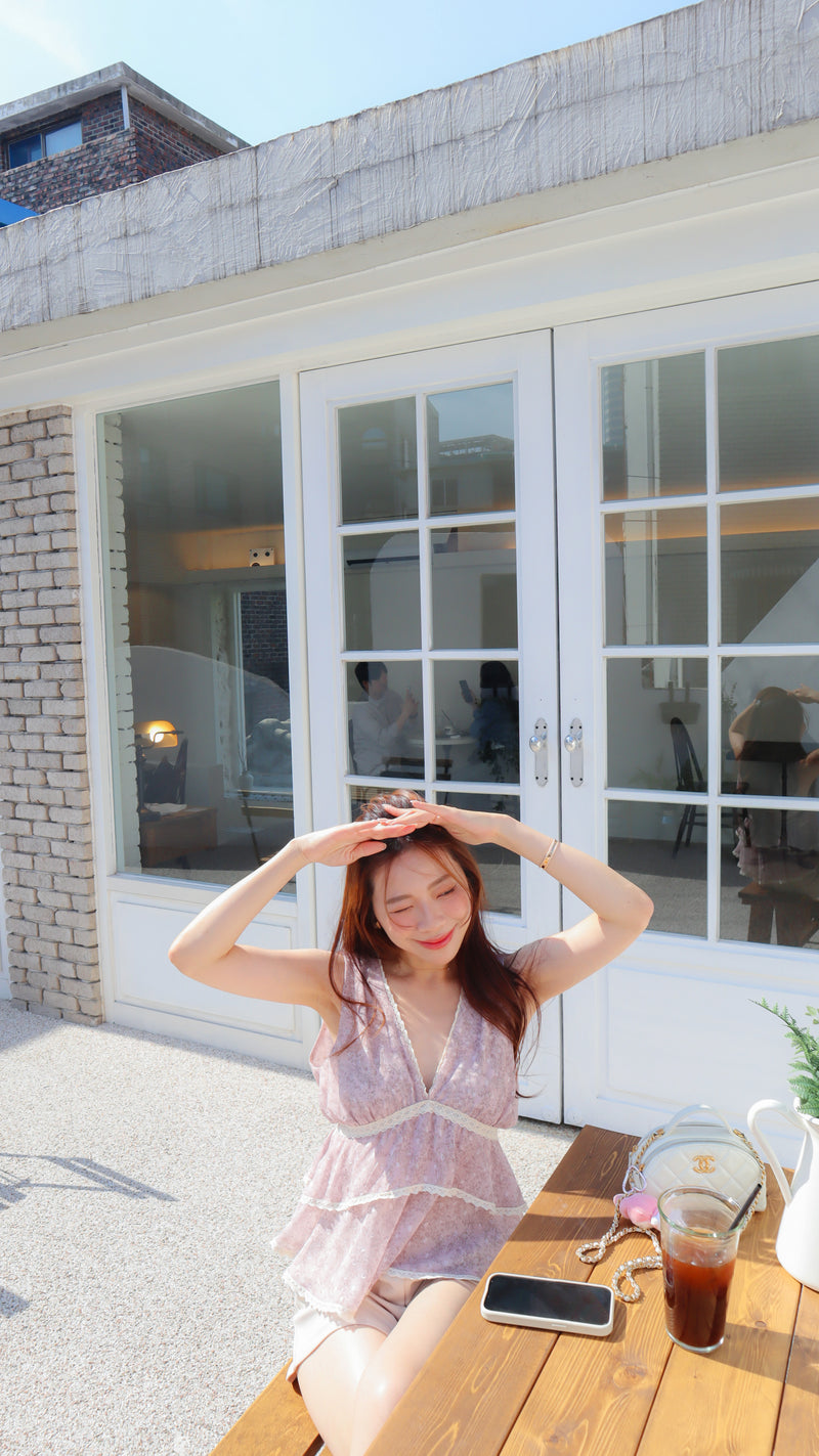 < M A D E > The Plum Evening Top